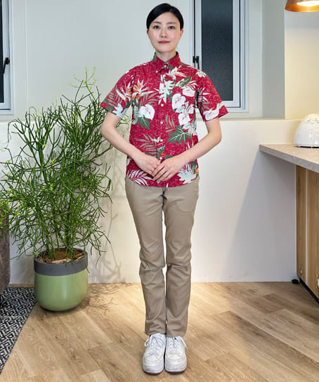 全3色 アロハシャツ リーフ柄FB4518U飲食店制服・ユニフォームの通販なら ユニデポ フード