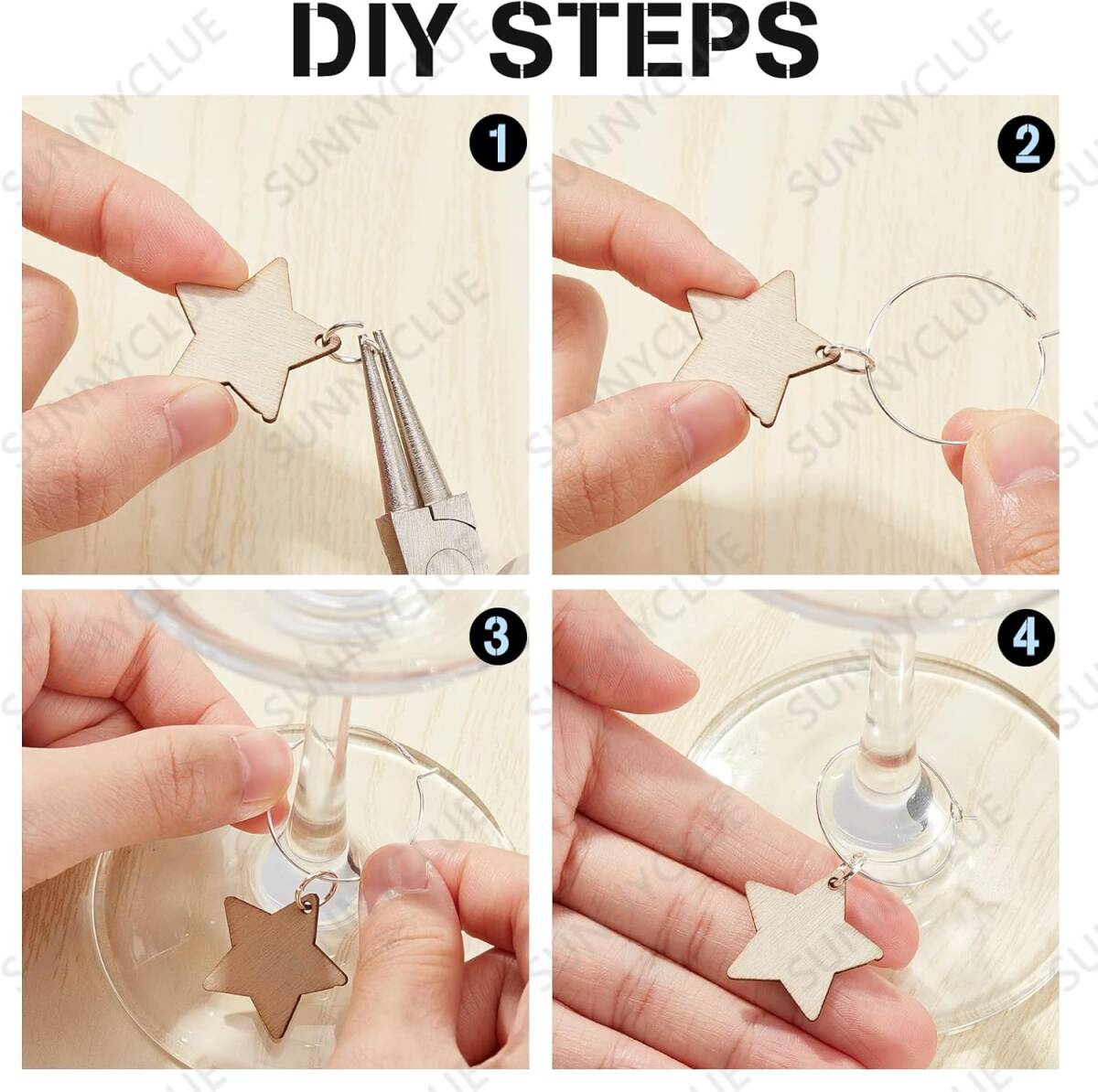 淡グラデーション♡シンプル星デザインキーホルダーの作り方 簡単 How to make a star design key chain withresin