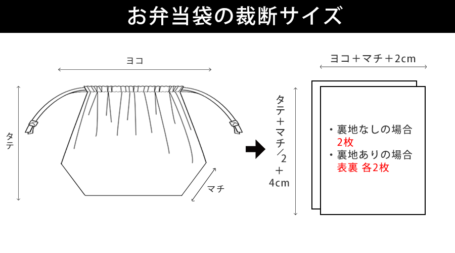 巾着袋 型紙付き ＭＹ介護の広場