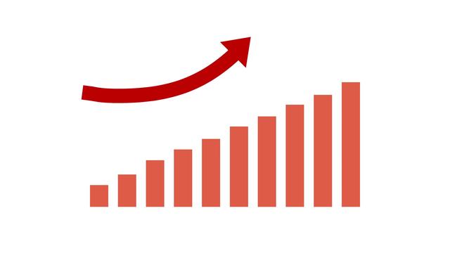 折れ線グラフのシルエット02無料のAi・PNG白黒シルエットイラスト