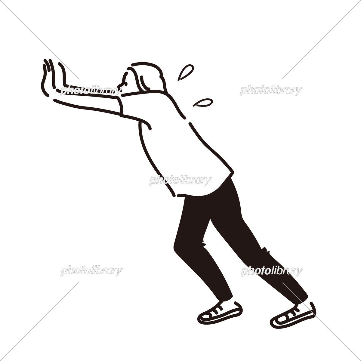 ボタンを押す手のイラスト イラスト素材7049700- フォトライブラリ