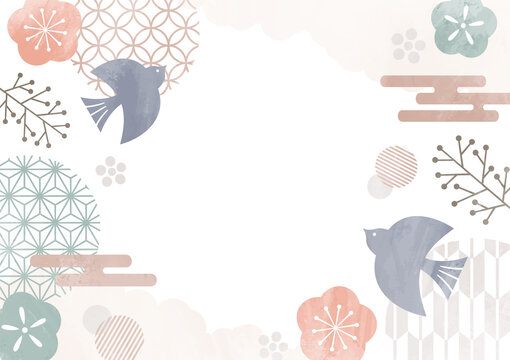 和柄背景_和紙テクスチャ_和モダン - No: 23159174写真素材なら「写真AC」無料 フリー ダウンロードOK