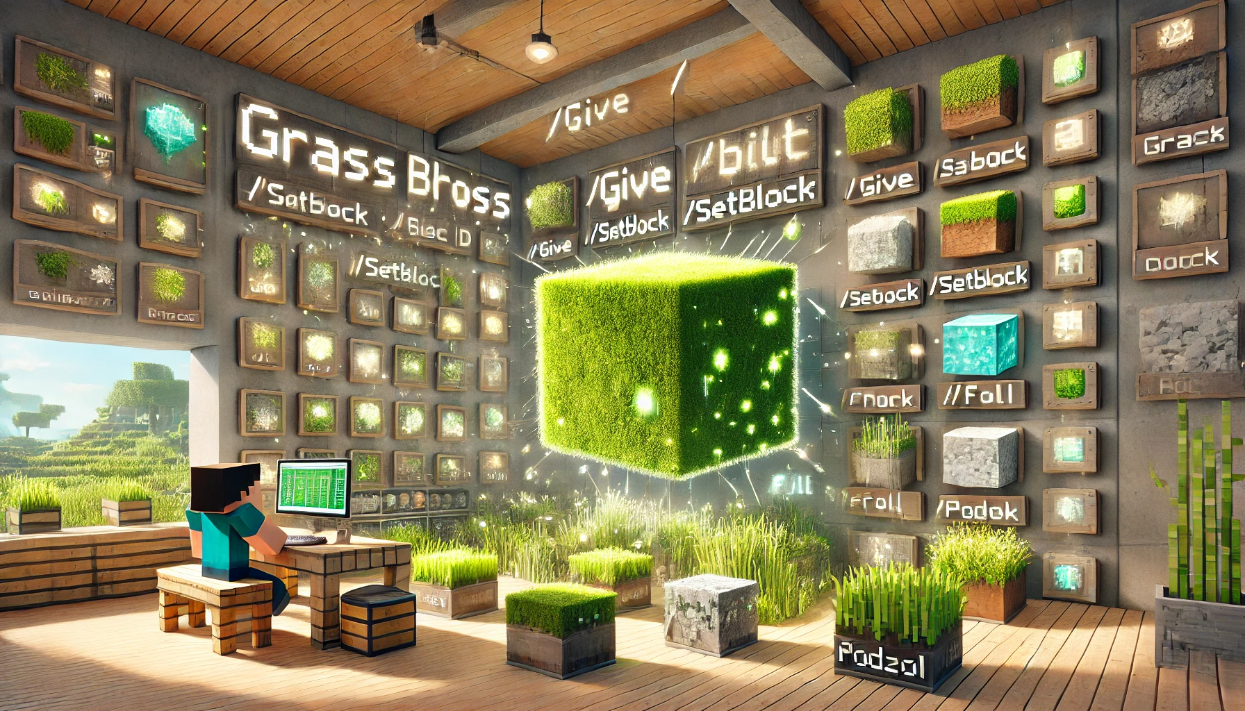 マイクラのコマンドで整地を一瞬でおわらせる方法