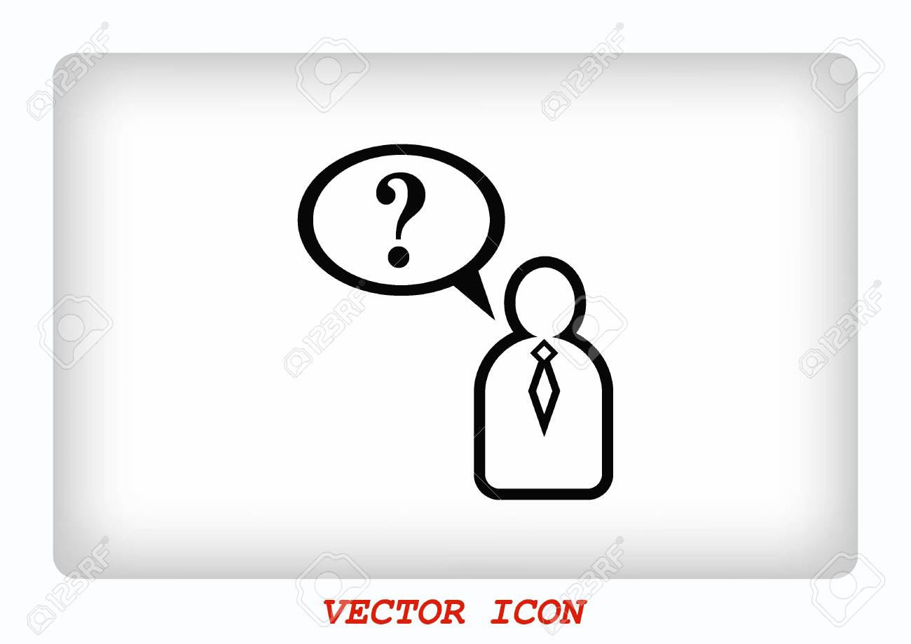 シンプルな人間のアイコンシリーズ 「質問する 」 の Stock ベクターAdobe Stock