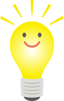 無料イラスト輝く電球パブリックドメインQ：著作権フリー画像素材集