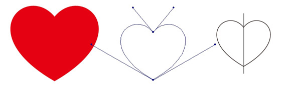 ハートの作り方 How to make Heartイラストレーター講座Illustrator tutorial