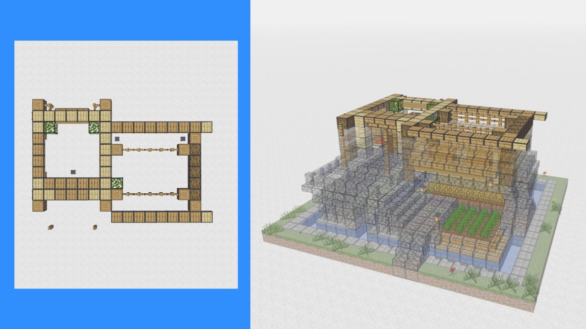 Minecraft 中華風楼閣 設計図- 16ハウス 56Blueprint: Chinese Tower - 16 HouseNo.56 https:mcb.ki2.dev ja post 8369 ☝️本日のマイクラ建築ピックアップ☝️ 作り方の解説付き💡Minecraftマインクラフトマイクラマイクラ建築minecraftbuilds