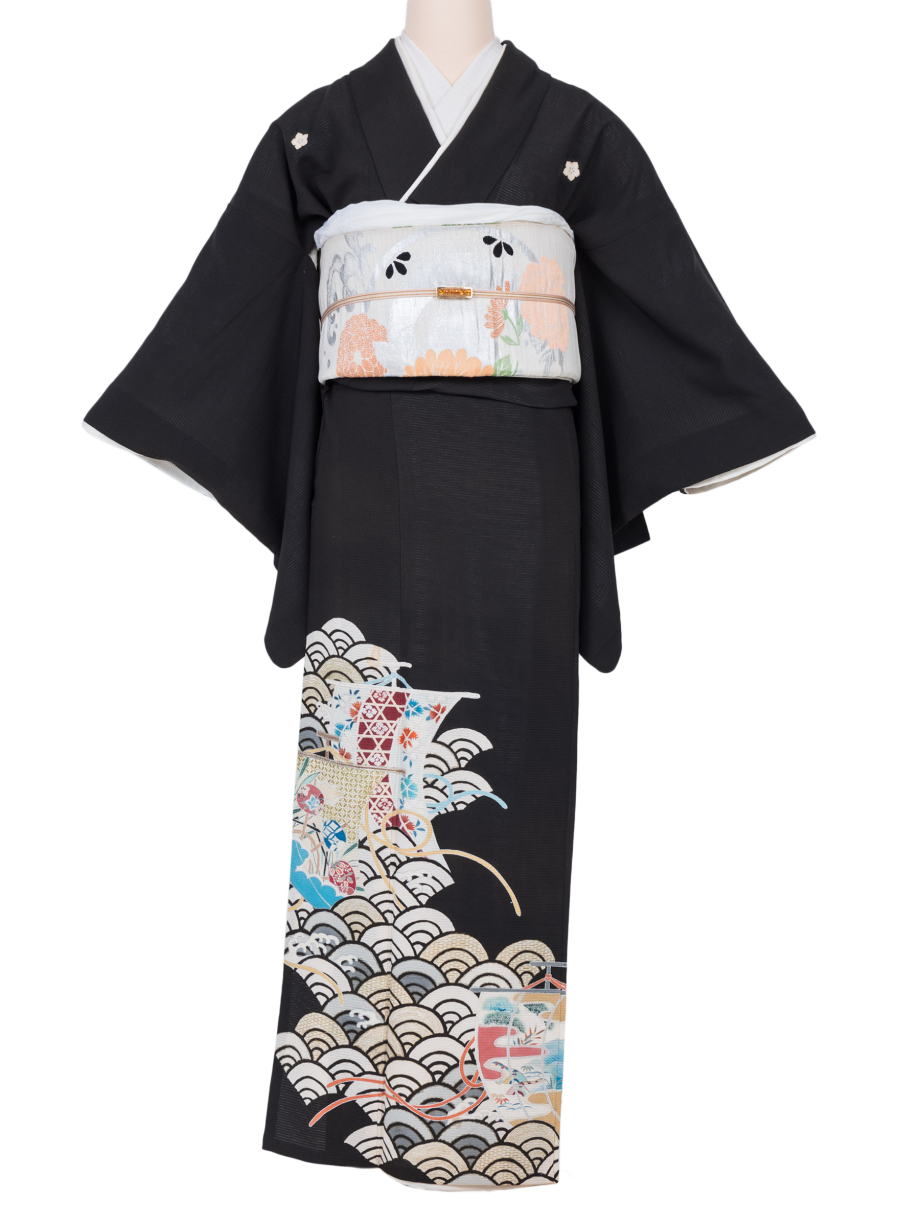 寿てぬ 青海波と波千鳥 青 青海波浅草中屋-商品詳細：浅草中屋「祭り用品」専門店 オンラインショップ