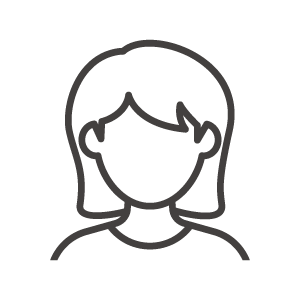 大人女子 顔アイコンイラスト