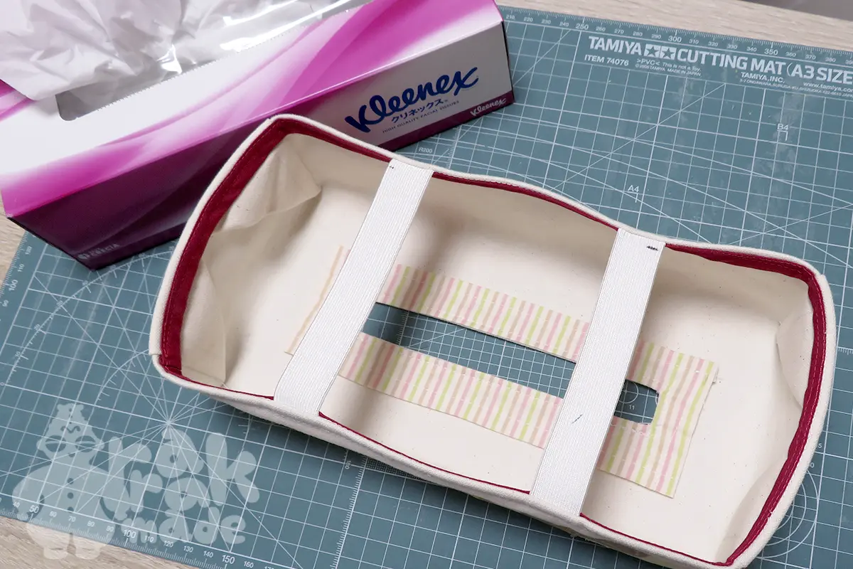 無料型紙 立体的なボックスティッシュカバーの作り方nunocoto fabric