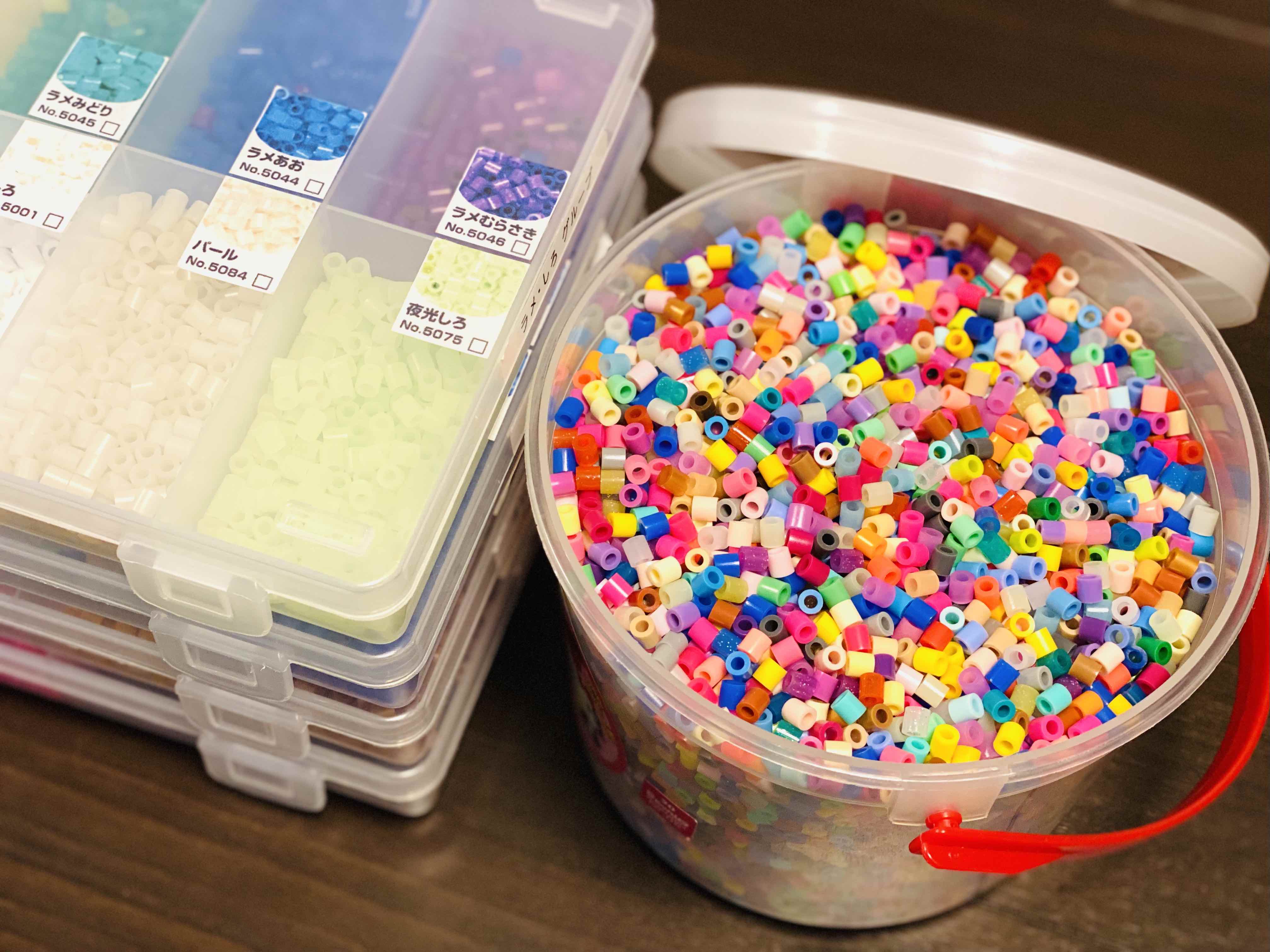 アイロンビーズの収納 - 我が家は散らかりにくく掃除しやすい家