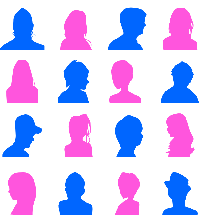 人物ピクトグラム シルエット アイコン 上半身アバター 丸囲みのイラスト素材92856058- PIXTA