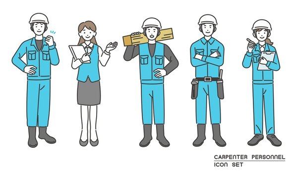 働く人々工場での仕事流れ作業 - 産業イメージ 無料イラスト