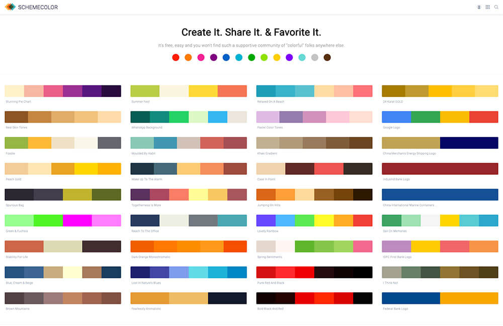 配色パターン見本40選：ベストな色の組み合わせ確認ツール