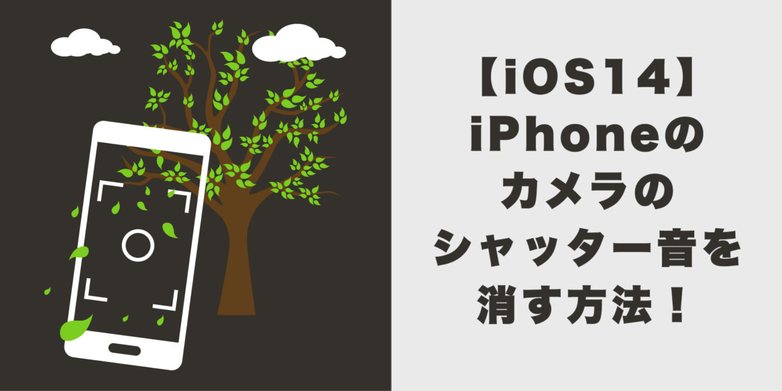 スマホカメラのシャッター音を消す方法 iPhone Android Phonetips_