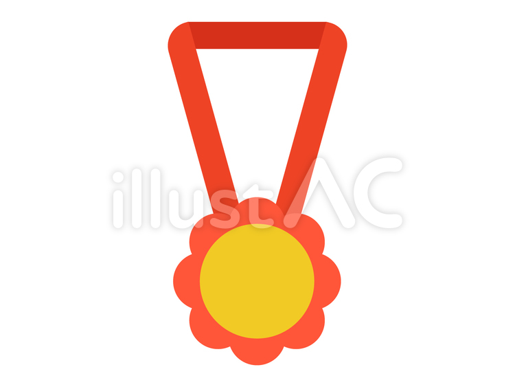 メダルのイラストシートメダル素材運動会お祝い手作りメダル