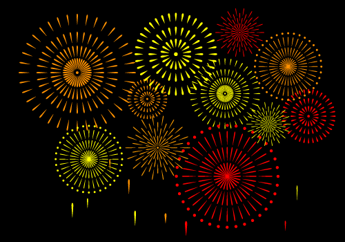 花火イラスト商用利用・加工利用可能な無料フリーイラストアイコン素材集 -エムスタジオ