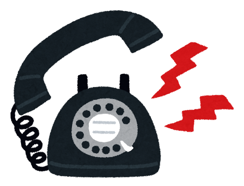 黒電話のイラスト02無料のフリー素材 イラストエイト