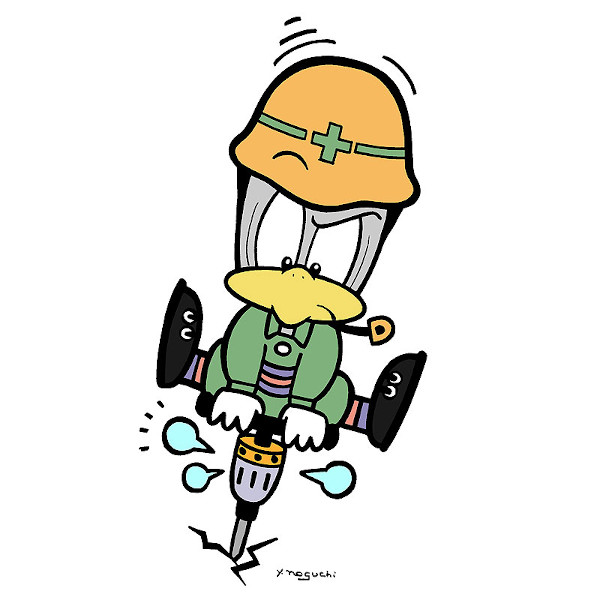 お仕事イラスト可愛い工事中イラスト - non Illust-box