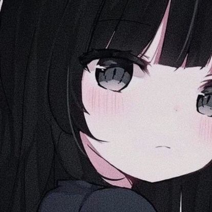 地雷系アイコン白黒TikTok