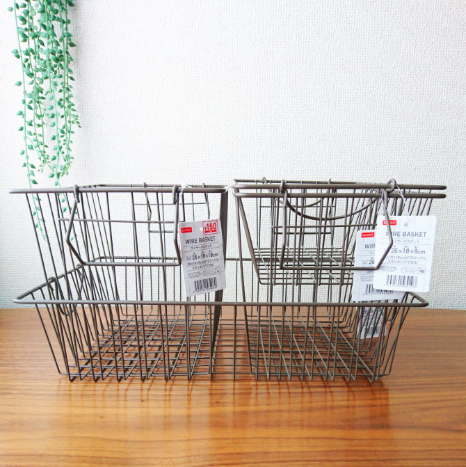 ダイソー 積み重ねできる「ワイヤーバスケット」活用アイデア7！ キッチン戸棚に最適スーパーマーケットファン