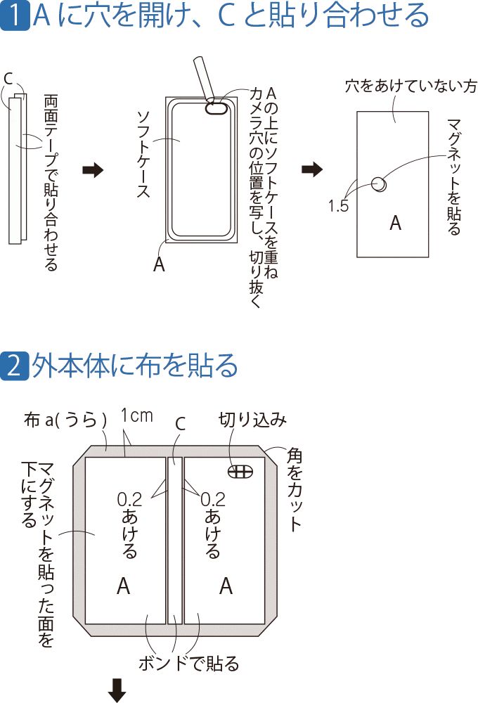 手作りの手帳型スマホケースの作り方 - スマホクラブ