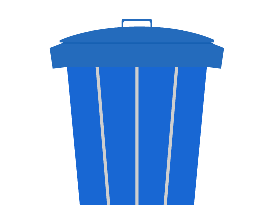 かわいい燃えるゴミ箱のイラスト素材無料ダウンロード IllustCute