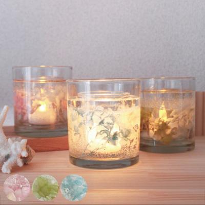 新品 カラフルキャンドルホルダー ラベンダー 紫 フラワーベース ガラス 韓国