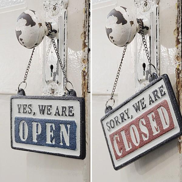 オープンクローズスタンド OPEN CLOSED MU7042 看板 – Heartful Country