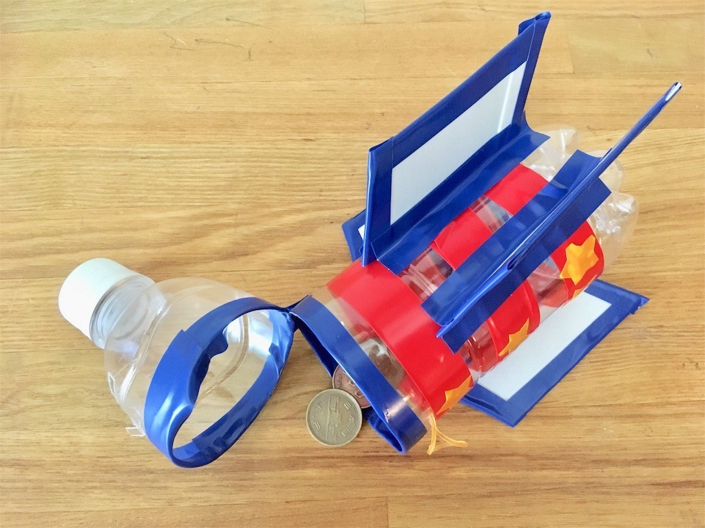 小学1年生初めての夏休み工作☆簡単貯金箱の作り方