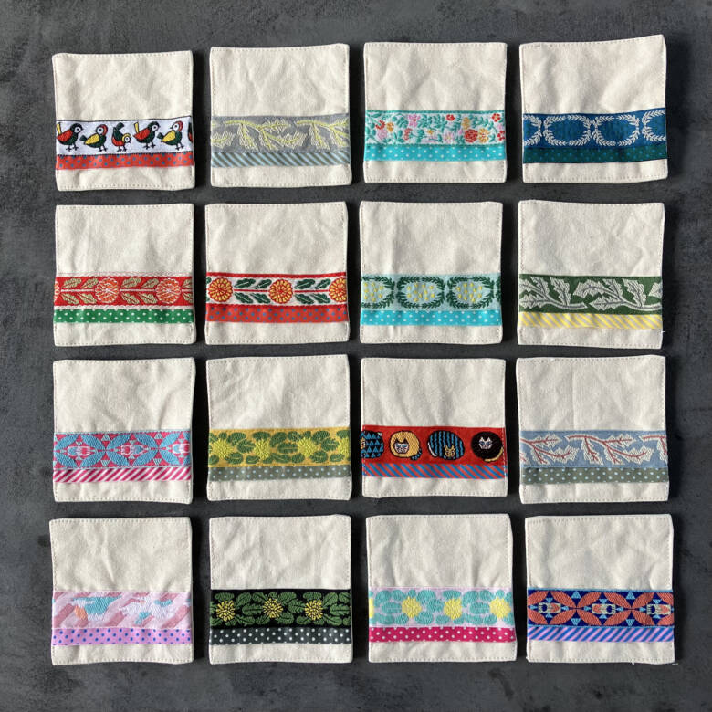 まるまるコースターの作り方♪ - 手作り財布＆布小物 warm*heart