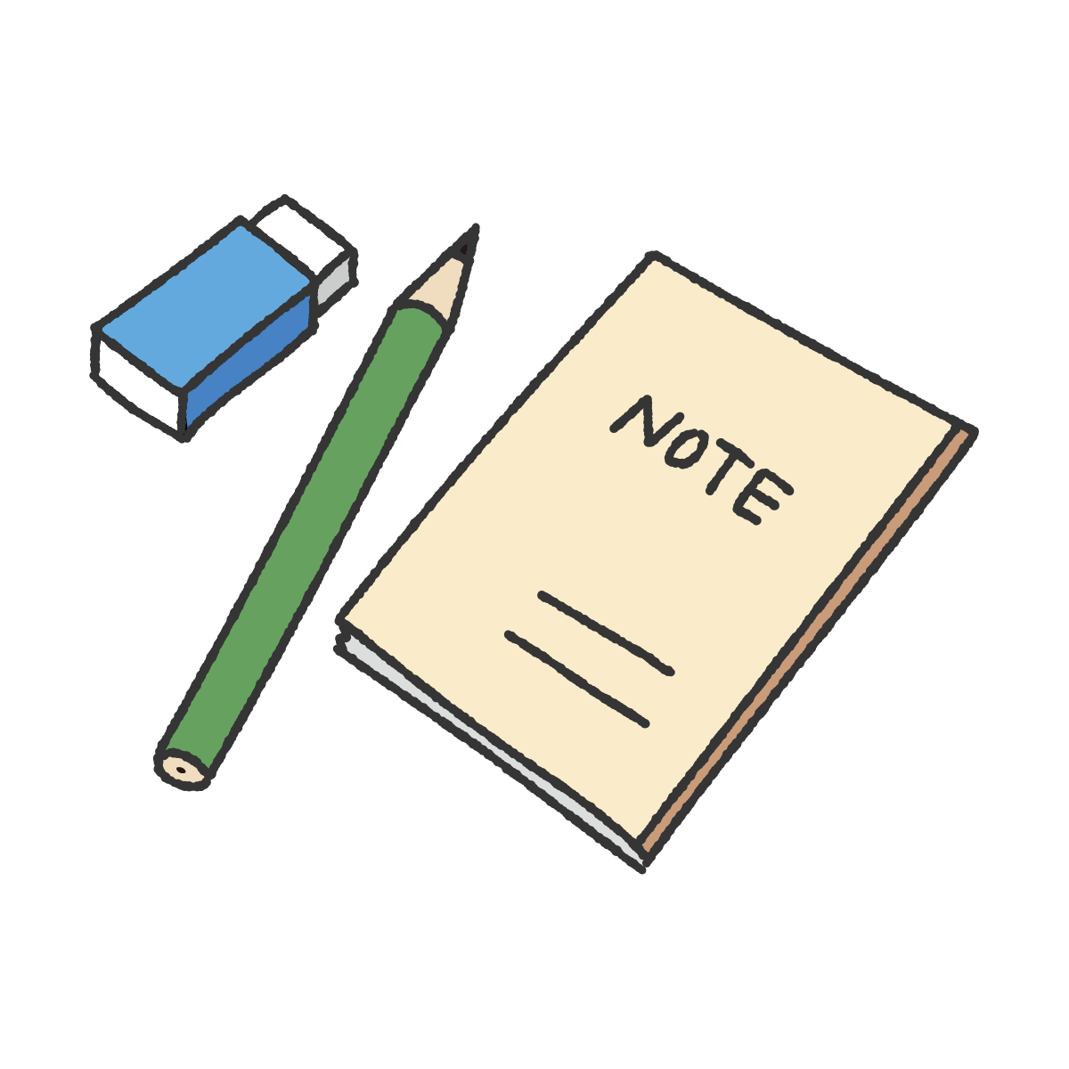 文房具20点セットイラストショップくま商用利用OKのかわいいイラストのフリー素材がたくさん