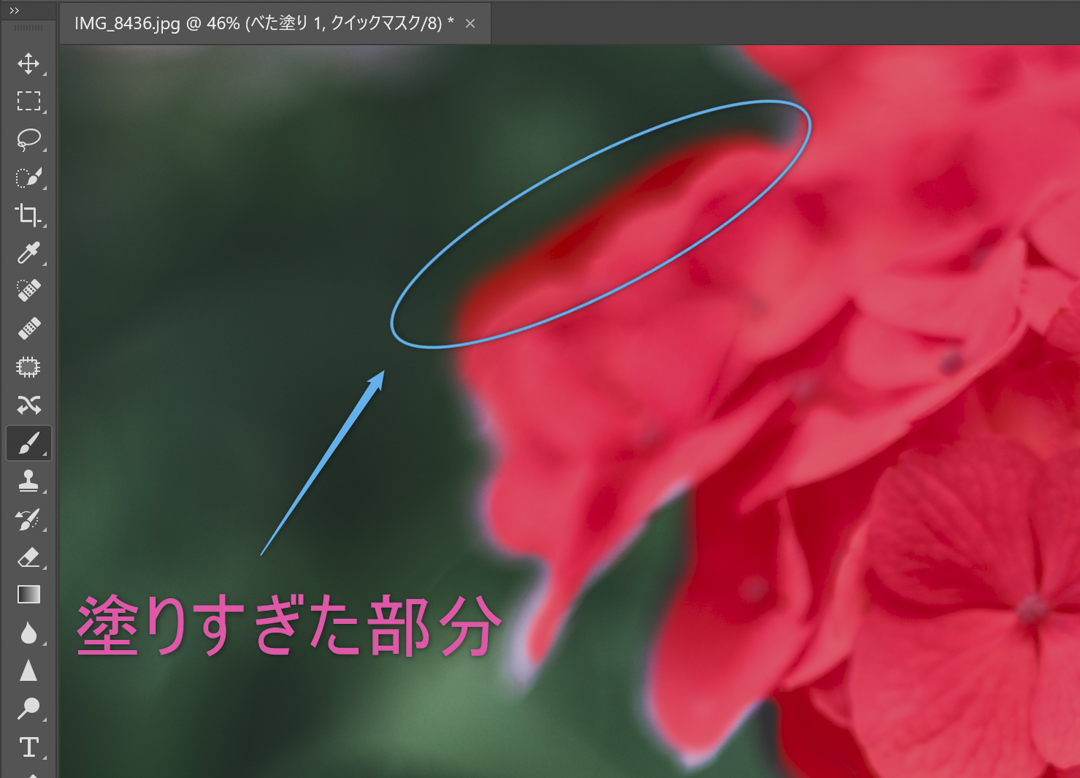 PhotoShop レイヤーマスクで指定した範囲だけ明るくするデイレコ DairyRecord-blog
