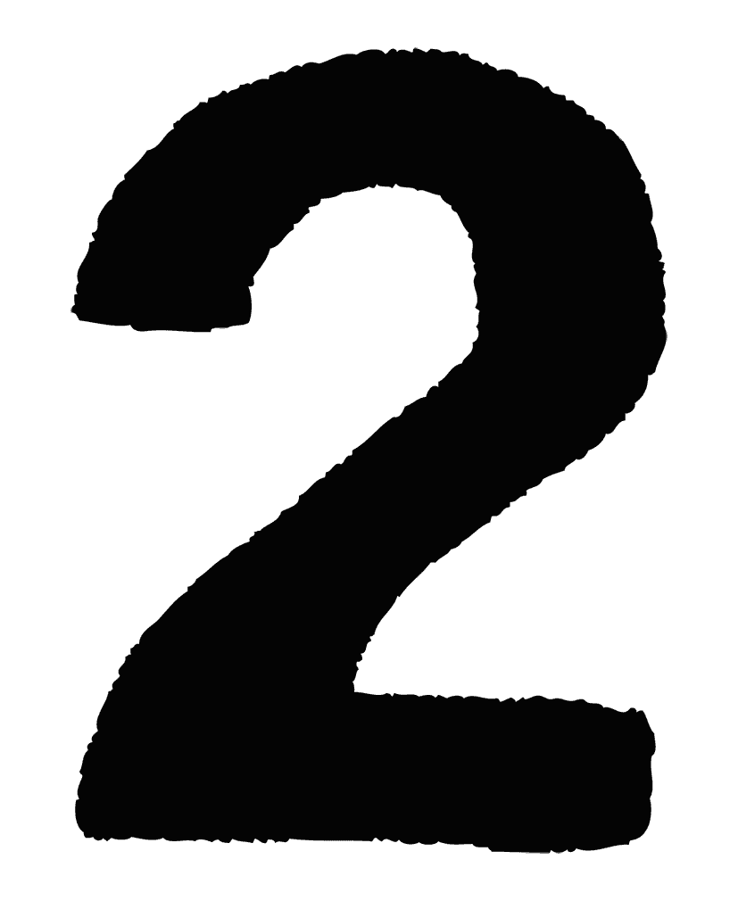 手描きのヘタウマ数字の無料イラストイラストレーター素材 AI・EPS・商用可能