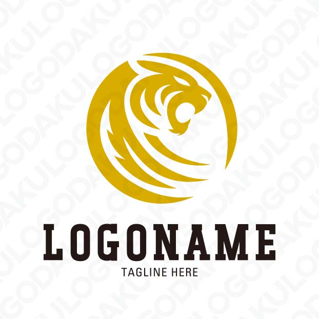 躍動感のある筆文字ロゴマークデザイン制作例 R08イラスト工房