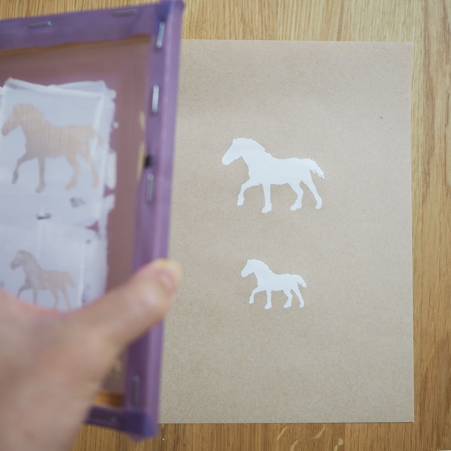 Tシャツ自作 簡単ステンシル シルクスクリーン印刷キット22×26