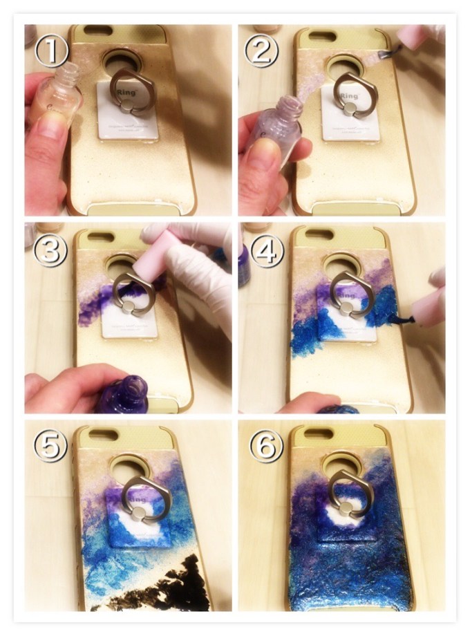 レジン＋100均マニキュア で『宇宙塗り』に挑戦してみました✨素人主婦のDIY日記 ～賃貸マンション・車無しで挑むDIY生活～ - 楽天ブログ