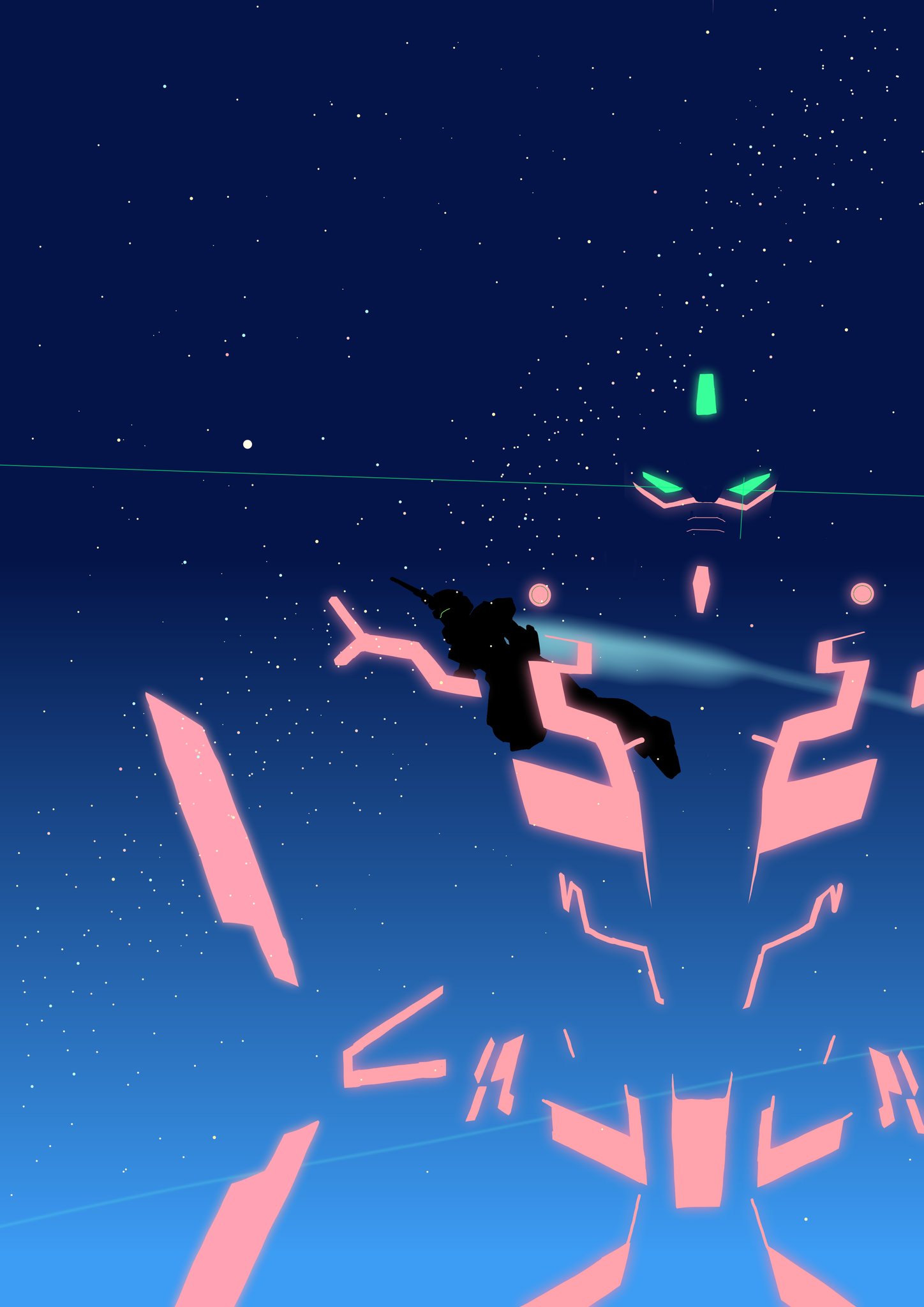 終了 「ユニコーンガンダム・デストロイモード発光 緑 」の写真フレーム登場！ ワンダースクール公式アプリバンダイによる、遊びと学びのココロ育むファミリーエンタメサイト