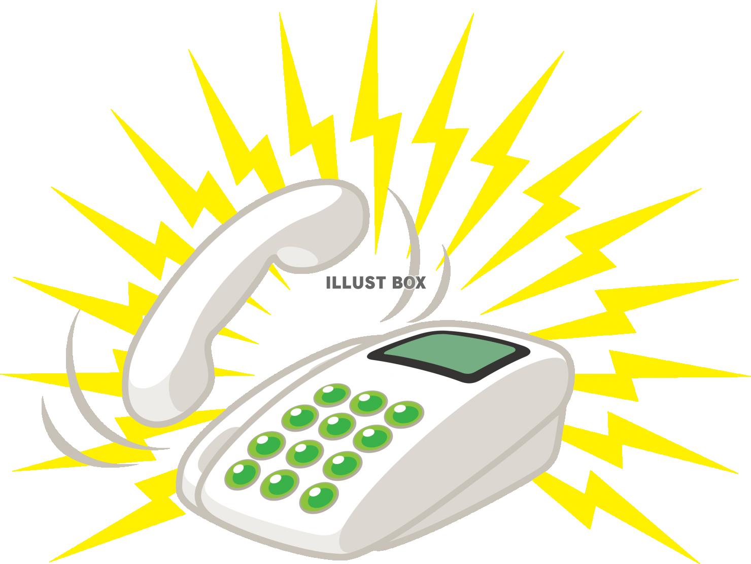 公衆電話のイラスト 2カット- イラストくん