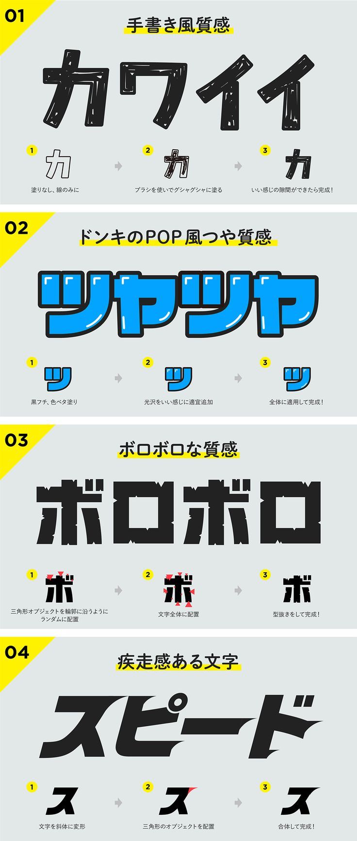 Illustrator イラレの文字デザイン 作り方・加工方法 8選321web