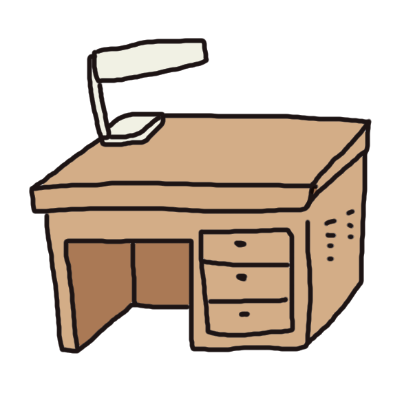 机の上に広げられたノートと書斎スペース 02463001619 の写真・イラスト素材アマナイメージズ