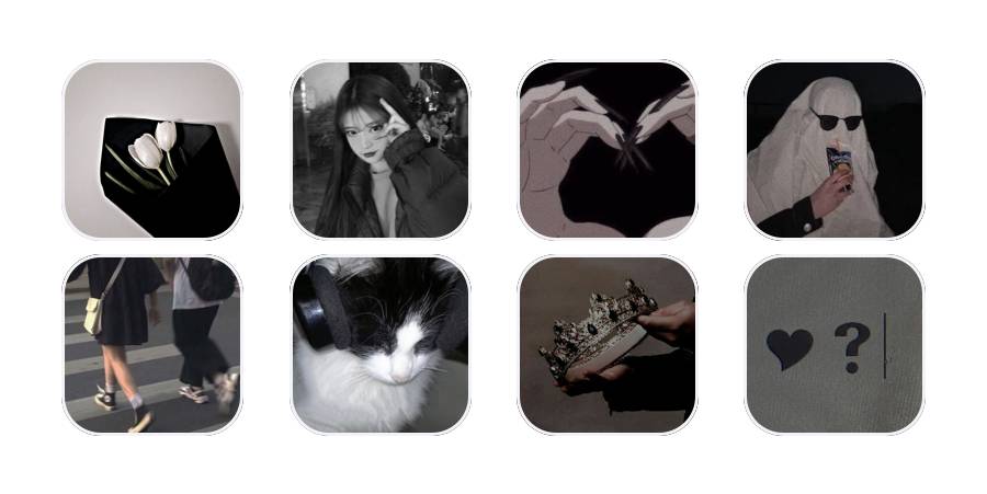 iOS15 韓国女子に大人気！アイコン素材のシンプルシリーズに新作追加