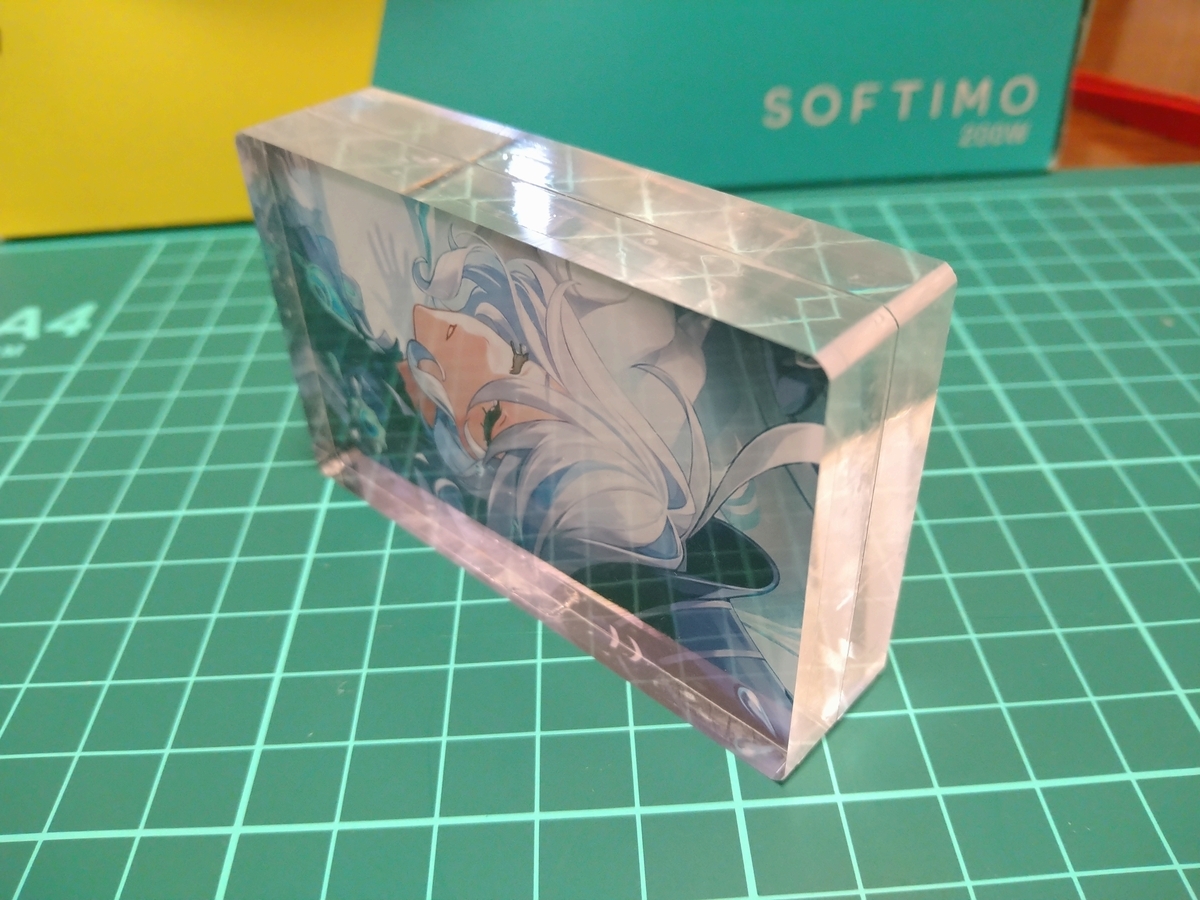 ダイソーのアクリルボードで推しスマホスタンド🧡めんだこラボめんだこ情報局隠れ工房GreenOceanまさるの涙レジンブルーロックブルーロック好きと繋がりたい雷市雷市陣吾ダイソーdaiso推し活推しのいる生活推しグッズ推しグッズ作り推しが尊い