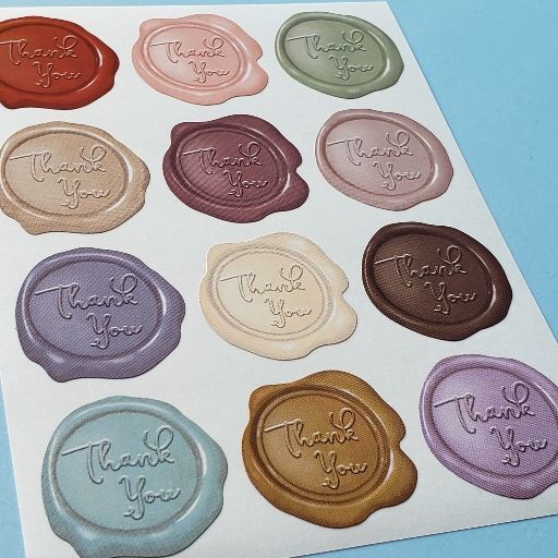 シーリングスタンプ用 両面シール 15mm 70枚シーリングスタンプ - Myrtilles atelier ミルティーユアトリエ