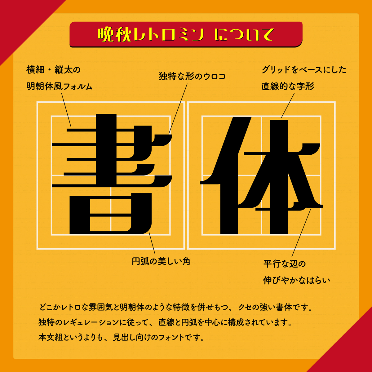 昭和レトロに合うフォント：特化型 目的別フォントガイド36