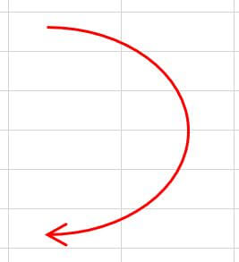 曲がった矢印 – イラストせんせい使いやすいフリー素材集