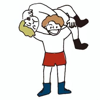 俵担ぎとはヤス さんのイラスト - ニコニコ静画 イラスト