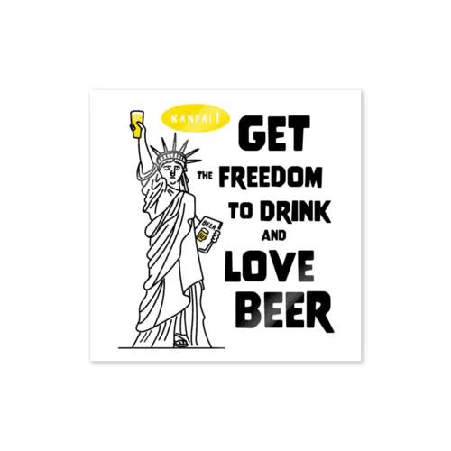 自由の女神像のあるニューヨーク市のロゴPremiumベクトル素材