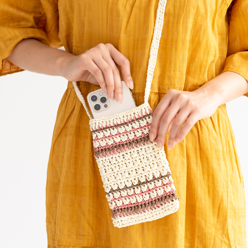 手編み巾着ポシェット かぎ針で編む巾着バッグ６選 簡単に作れる編み方動画