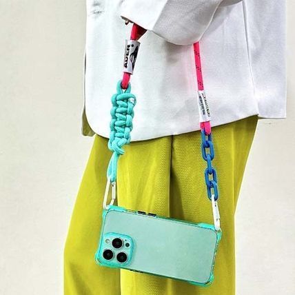 スマホ用ショルダーストラップ オレンジ×ライトブルー- 100均 通販 ダイソーネットストア 公式